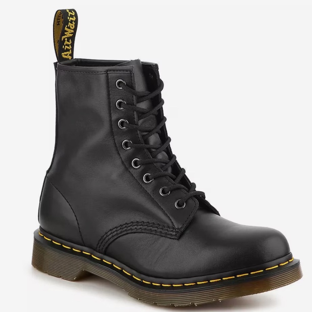 Dr. Martens Black Leather Men's Boots